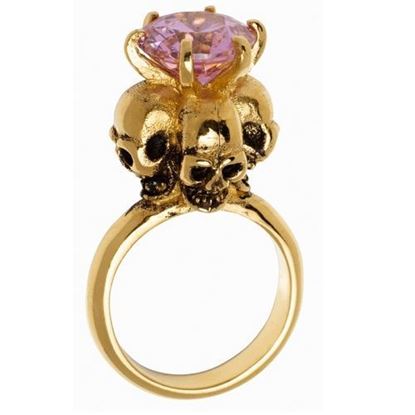 Picture of Four Skulls Ring (Pink)